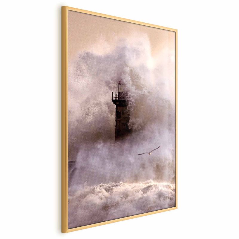 Plakat Artgeist Sztorm 21x30 cm z ramą złotą 1 szt
