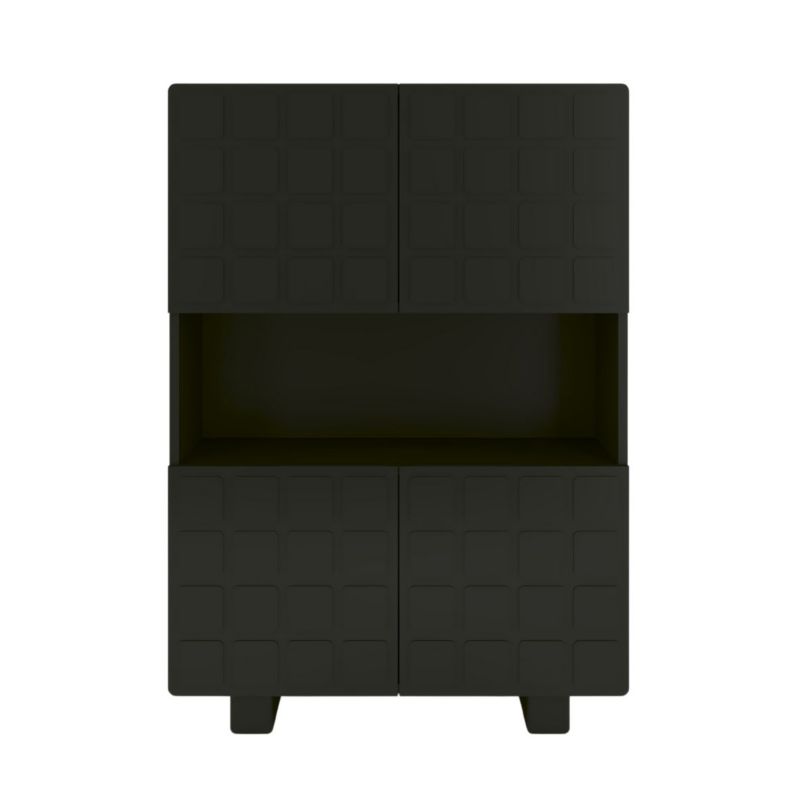 Komoda z frontami 3D Skandica CUBO high czarny 85cm 1 szt.