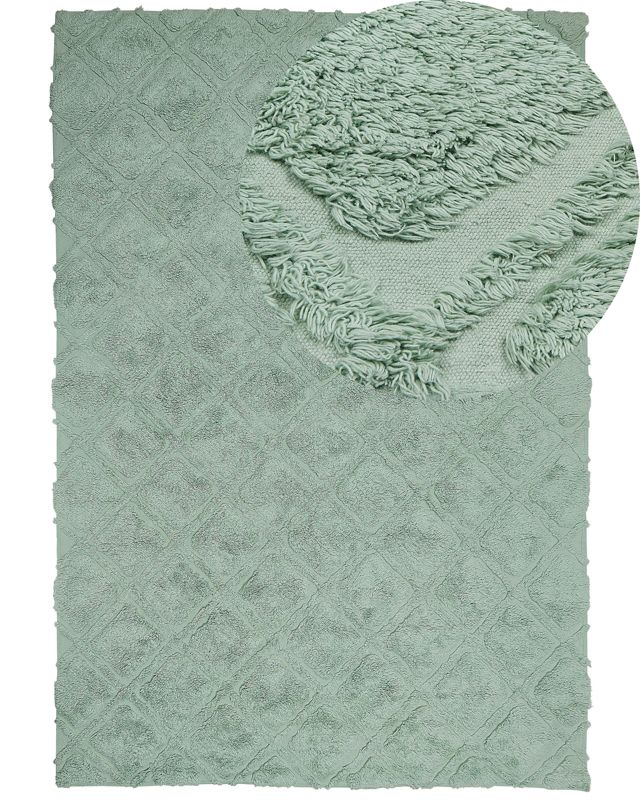 Dywan bawełniany 160 x 230 cm zielony Hatay 1 szt.