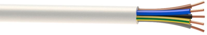 Kabel instalacyjny AKS Zielonka YDY 5 x 2,5 mm2 1 mb