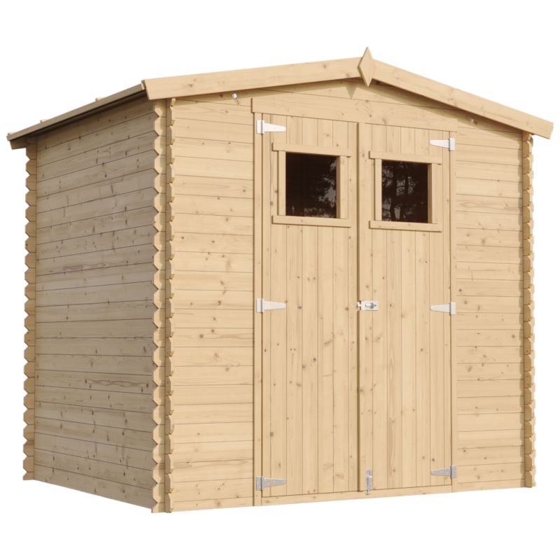 Drewniany domek ogrodowy Timbela 4.33 m² M369 drewno naturalne, grubość deski 19 mm, 1 szt.