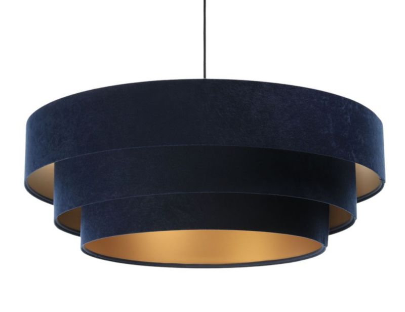 Lampa Bps Koncept wisząca TRIO granatowa/złota 1 szt
