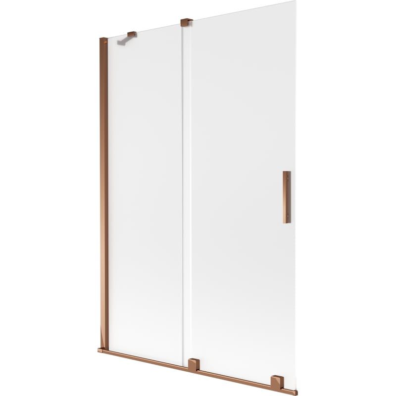 Parawan nawannowy rozsuwany Mexen Velar różowe złoto 120x150 cm 1 szt.