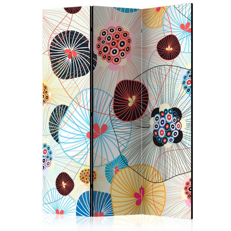 Parawan dwustronny Artgeist Kwiaty 135x172 cm Kwiaty 1 szt