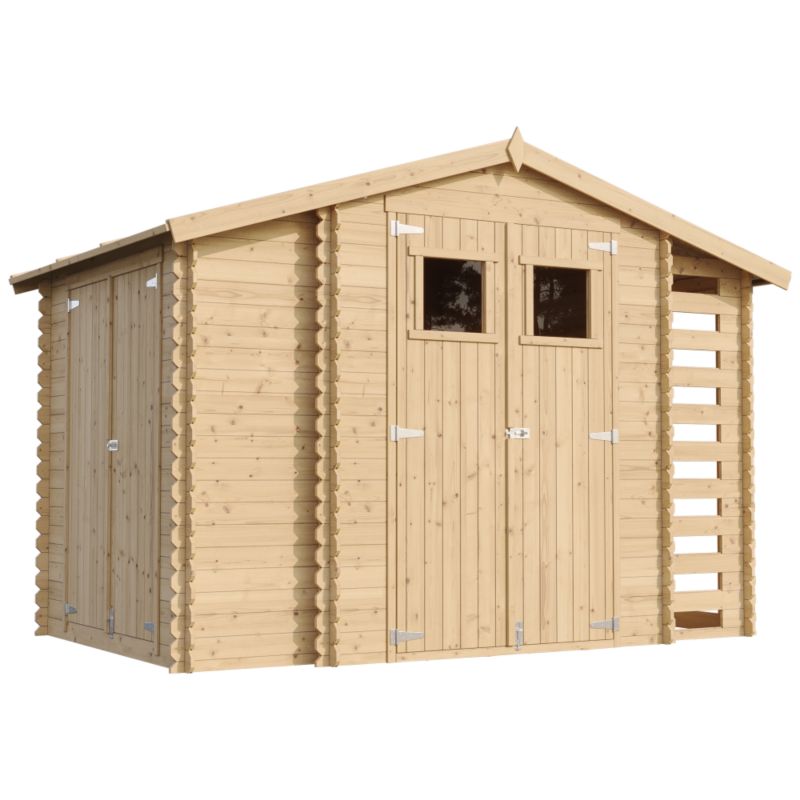 Drewniany domek ogrodowy i podłoga Timbela 5,47 m² M389M389G drewno naturalne, grubość deski 19 mm, 1 szt.