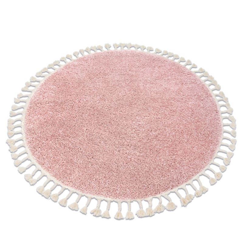 Dywan dla dzieci Berber RugsX koło 160 cm róż GR3866 1 szt.