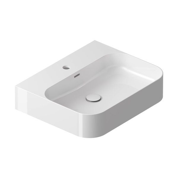Umywalka ceramiczna przyścienna Ravak Ceramic 550 R Slim Wall biały połysk 1szt