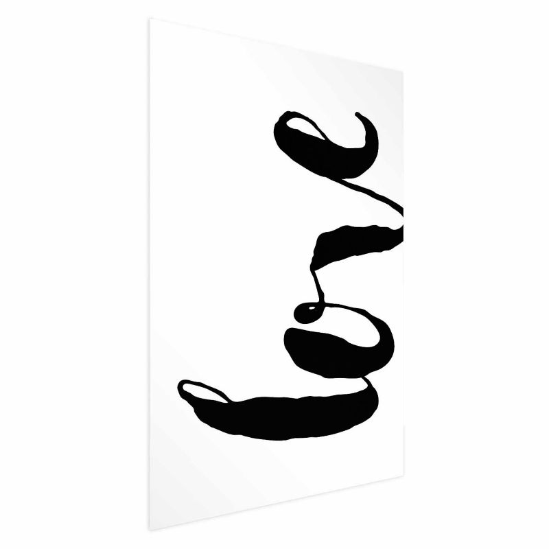Plakat Artgeist Czarne Love 21x30 cm bez ramy 1 szt