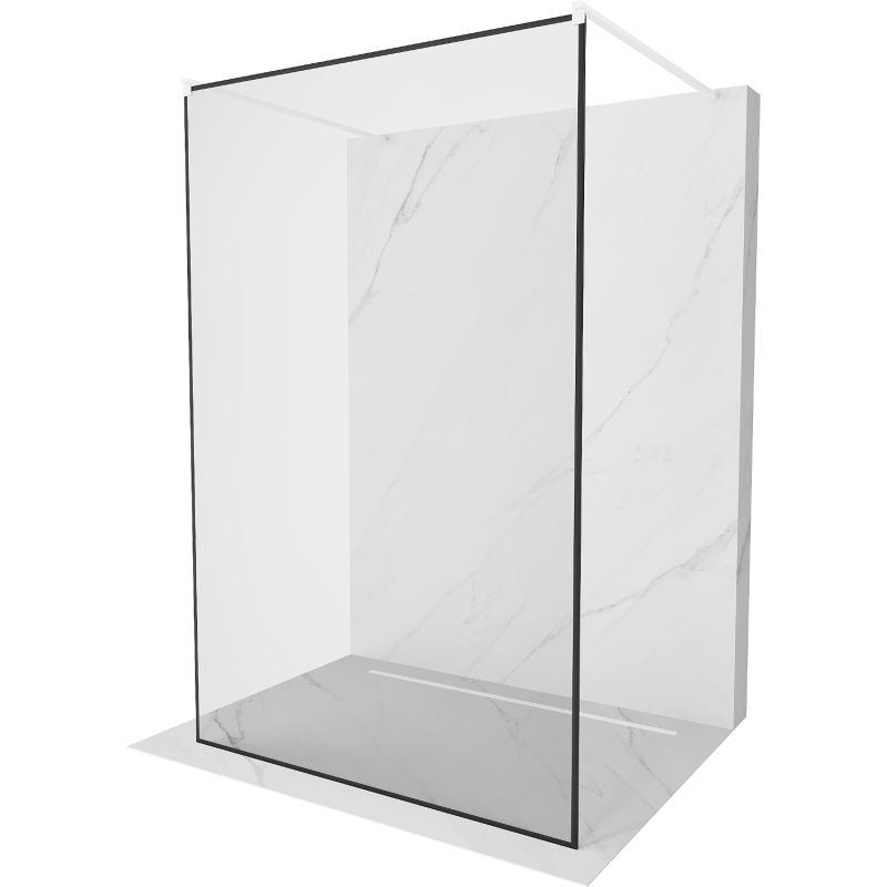 Ścianka prysznicowa Mexen Kioto czarny wzór 100x200 cm 800-100-002-20-70 1 szt.