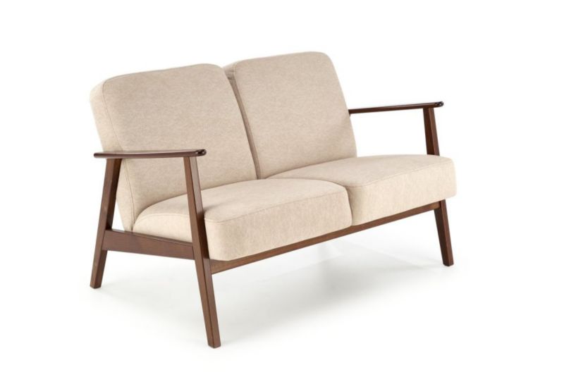 Sofa Halmar MILANO 2S beżowa/orzech 1 szt