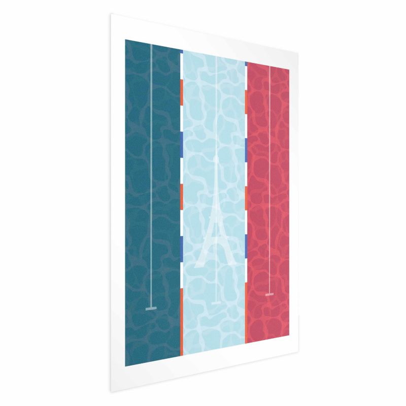 Plakat Artgeist Francuski basen 21x30 cm bez ramy 1 szt