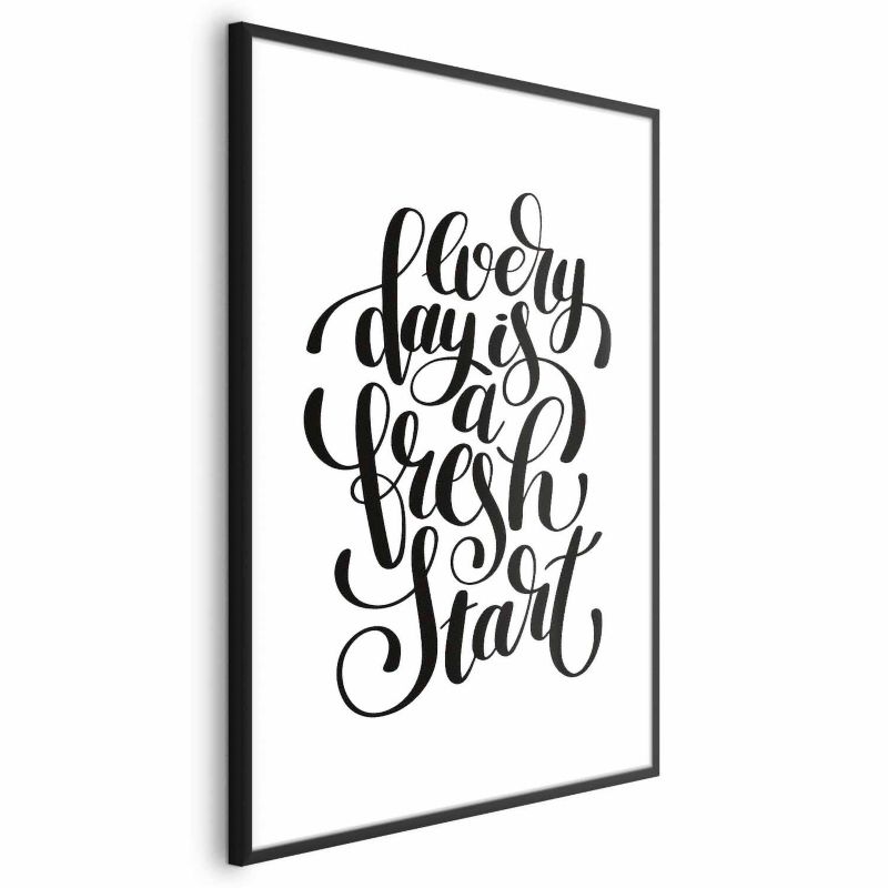 Plakat Artgeist Fresh start 29,7x42 cm z ramą czarną 1 szt