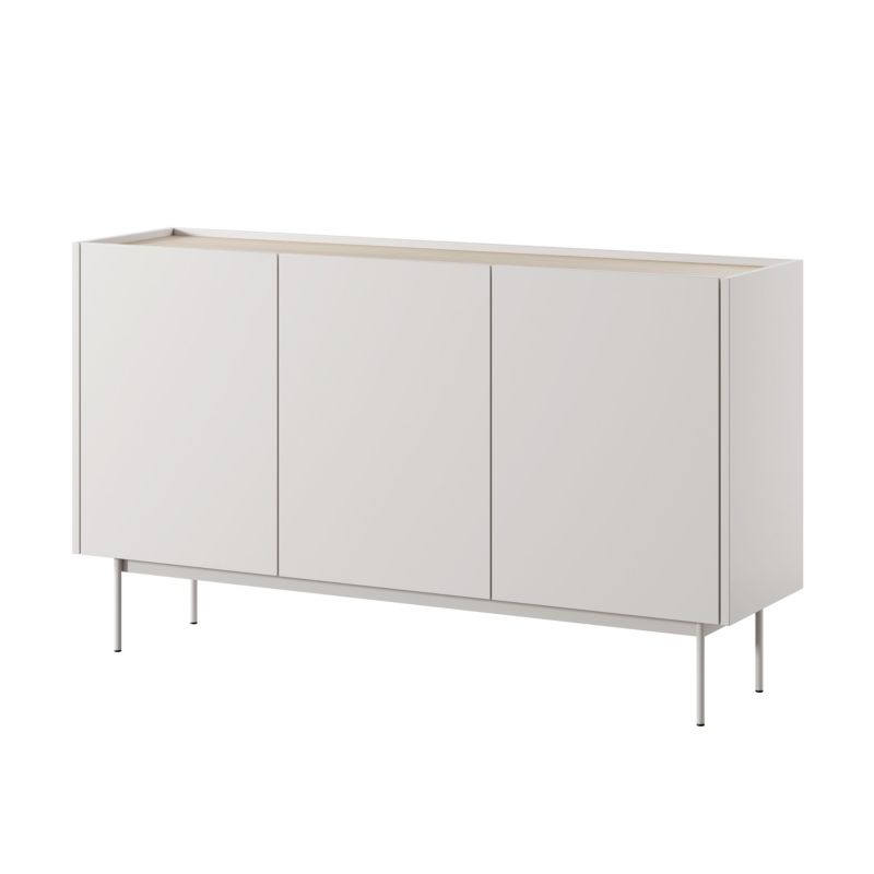 Komoda trzydrzwiowa Bettso Color 144 cm szeroka kaszmir 1szt.