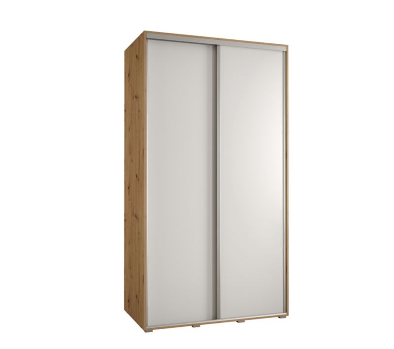 Szafa przesuwna Abiks DAVOS 1 wysoka szer.140cm artisan/biały/srebrny 1szt.