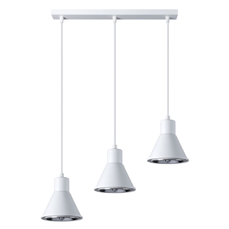 Lampa Wisząca Sollux Lighting TAZILA 3 biała 1 szt.