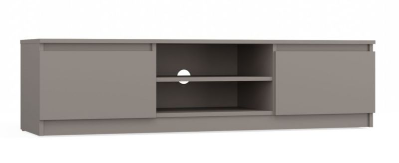 Szafka RTV Topeshop Stolik RTV 140 Pod Telewizor Glina Szary 40x140x36 cm 1 szt.
