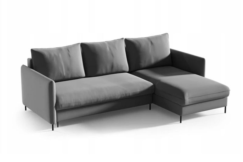 Narożnik Bettso Belis 216 x 165 cm z funkcją spania szary 1szt.