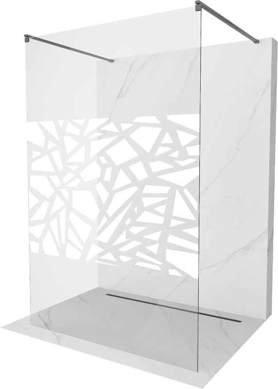 Ścianka prysznicowa Mexen Kioto biały wzór 100x200 cm 800-100-002-66-85 1 szt.