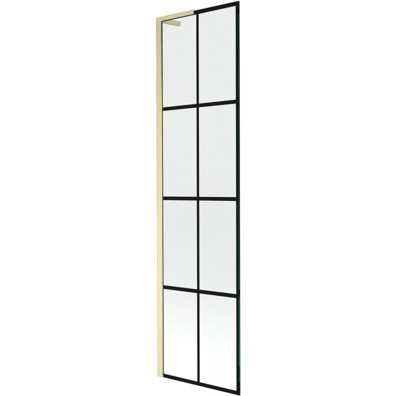 Parawan nawannowy Mexen Next L czarny wzór, złoty szczotkowany 50x150 cm 1 szt.