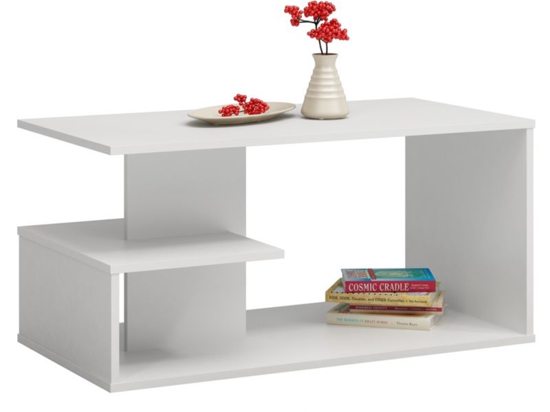 Stolik Kawowy Topeshop Ława Dallas Biel Mat 91x51x40 cm 1 szt.