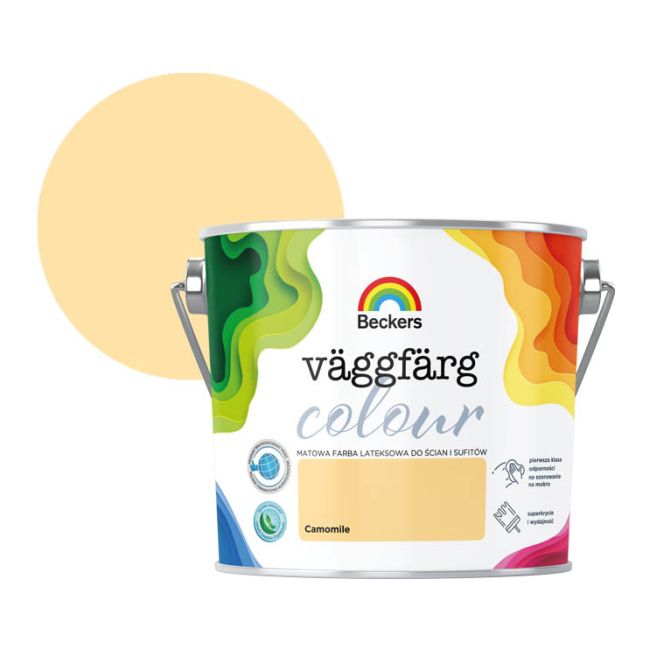 Farba kolorowa Beckers Vaggfarg Colour camomile 2,5 l