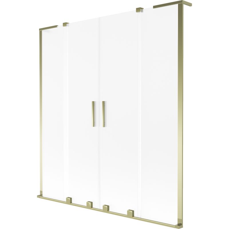 Parawan nawannowy 2-skrzydłowy Mexen Velar L szron złoty 140x150 cm 1 szt.