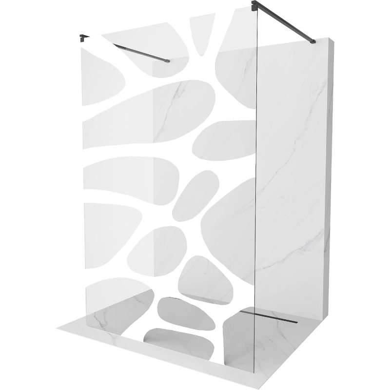 Ścianka prysznicowa Mexen Kioto biały wzór 100x200 cm 800-100-002-70-97 1 szt.
