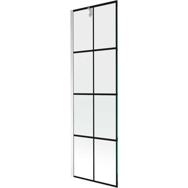 Parawan nawannowy Mexen Next czarny chrom 60x150 cm 1 szt.
