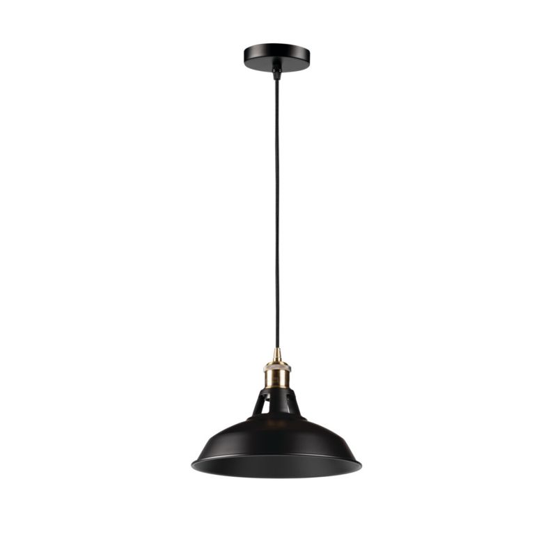 Lampa wisząca LightLogic LL NUKU E27 B 66144 czarna zwis regulacja wysokości do LED 1 szt.