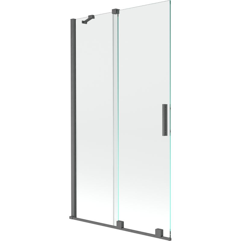 Parawan nawannowy rozsuwany Mexen Velar gun gray 100x150 cm 1 szt.