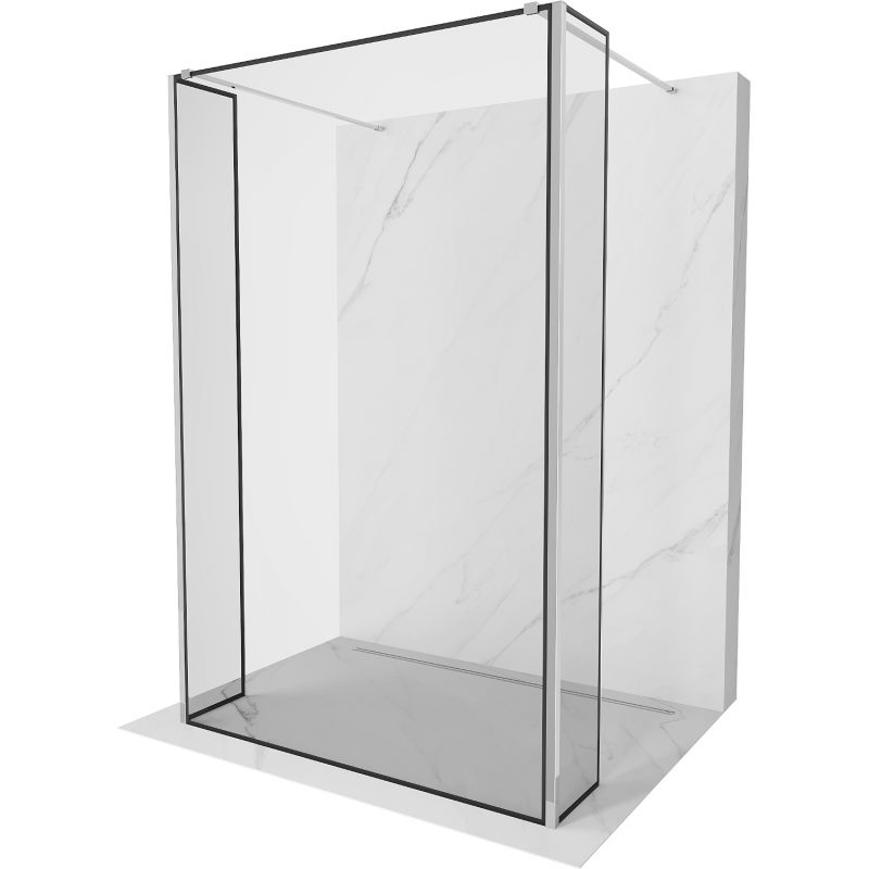 Ścianka prysznicowa Mexen Kioto czarny wzór 120x30 cm800-120-030-222-01-70-030 1 szt.