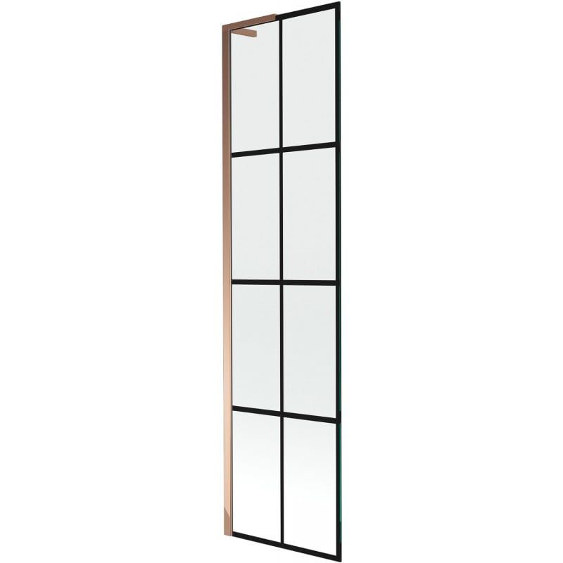 parawan nawannowy 1-skrzydłowy Mexen Next L czarny wzór różowe złoto 50 x 150 cm 1 szt.