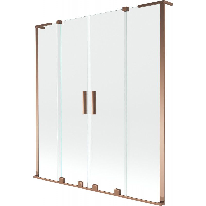 Parawan nawannowy 2-skrzydłowy Mexen Velar L różowe złoto 140x150 cm 896-140-003-02-601 szt.