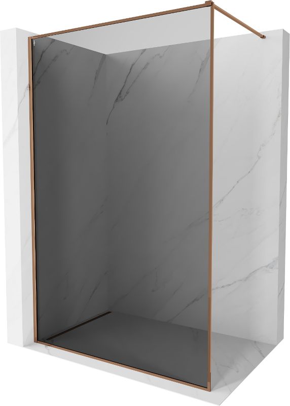 Ścianka prysznicowa Mexen Kioto-XF różowe złoto 90x202 cm 800-090-104-60-40-X1 szt.