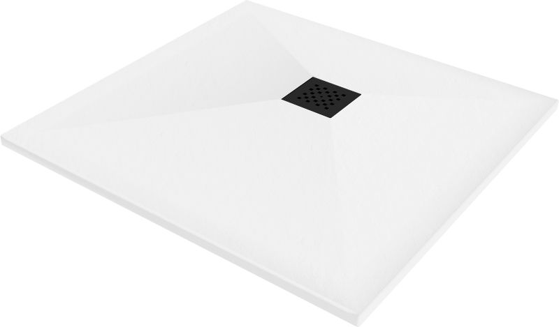 Brodzik kwadratowy Mexen Stone+ biały 70x70 cm 1 szt.