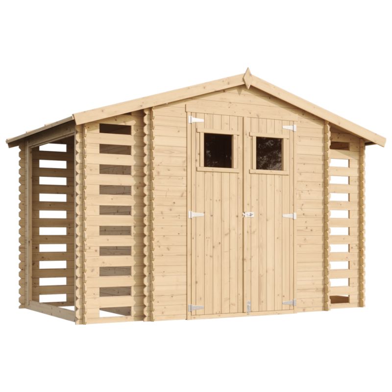 Drewniany domek ogrodowy Timbela 5.47 m² M391 drewno naturalne, grubość deski 19 mm, 1 szt.