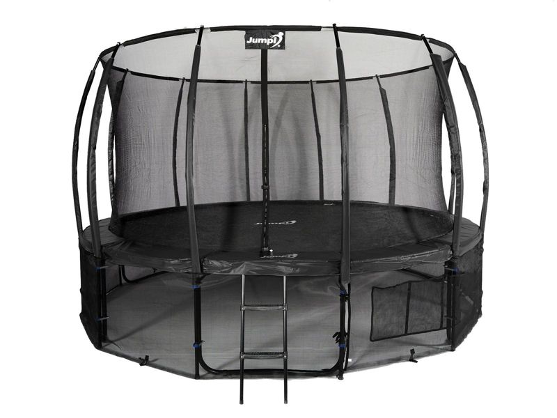 Trampolina Ogrodowa Jumpi 435cm/14FT Maxy Comfort Plus Czarna Z Wewnętrzną Siatką 1 szt