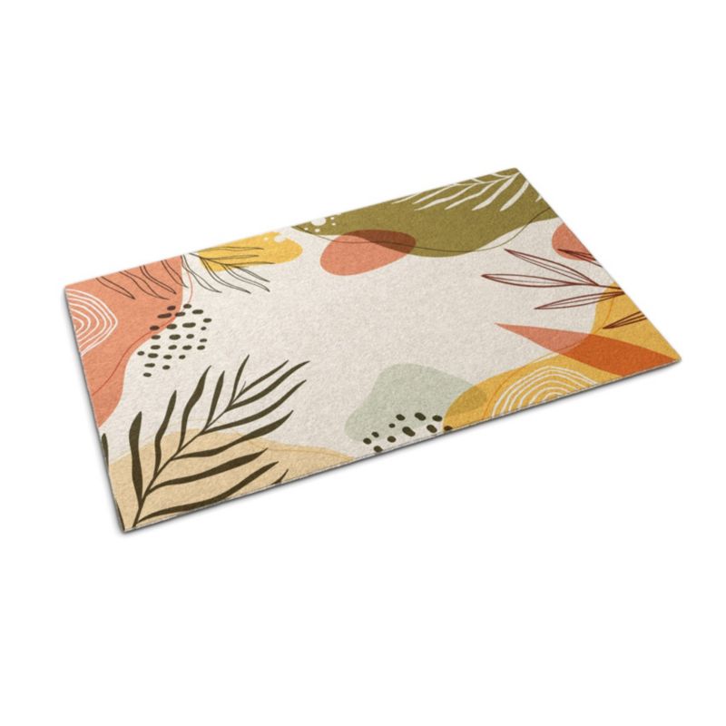Wycieraczka wewnętrzna Tulup 60x40cm Geometryczny Roślinny Antypoślizgowa 1 szt.