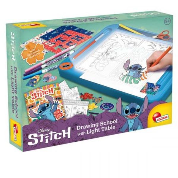 LISCIANI STITCH SZKOŁA RYSOWANIA Z TABLICĄ LED.