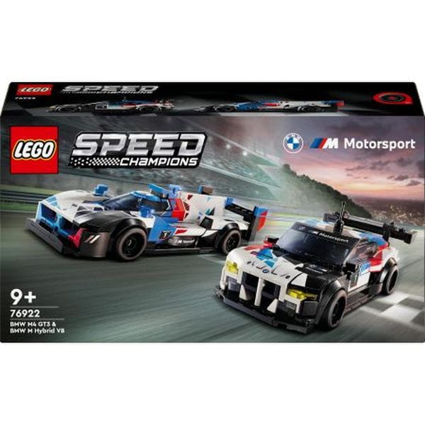 Klocki LEGO Speed Champions - Samochody wyścigowe BMW M4 GT3 & BMW M Hybrid 76922