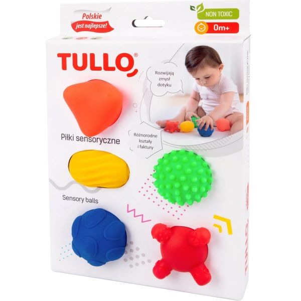 Zestaw Piłek Sensorycznych 5 sztuk Tullo