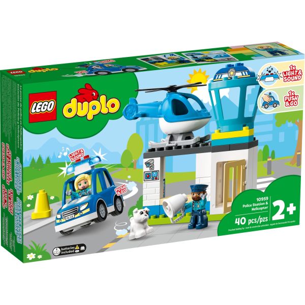 Klocki Lego Duplo Posterunek Policji i Helikopter 10959