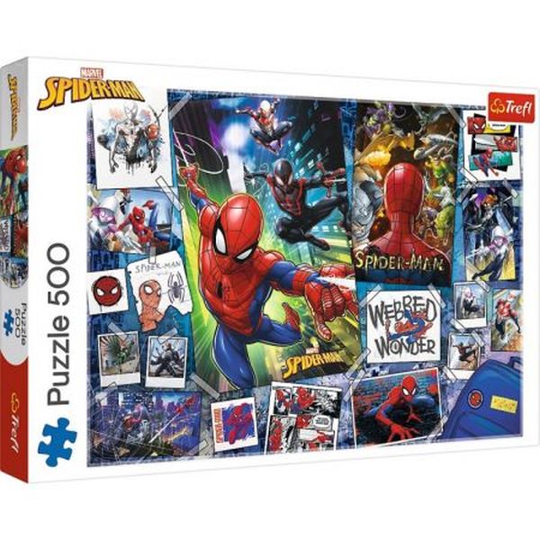 PUZZLE 500 PLAKATY Z SUPERBOHATEREM