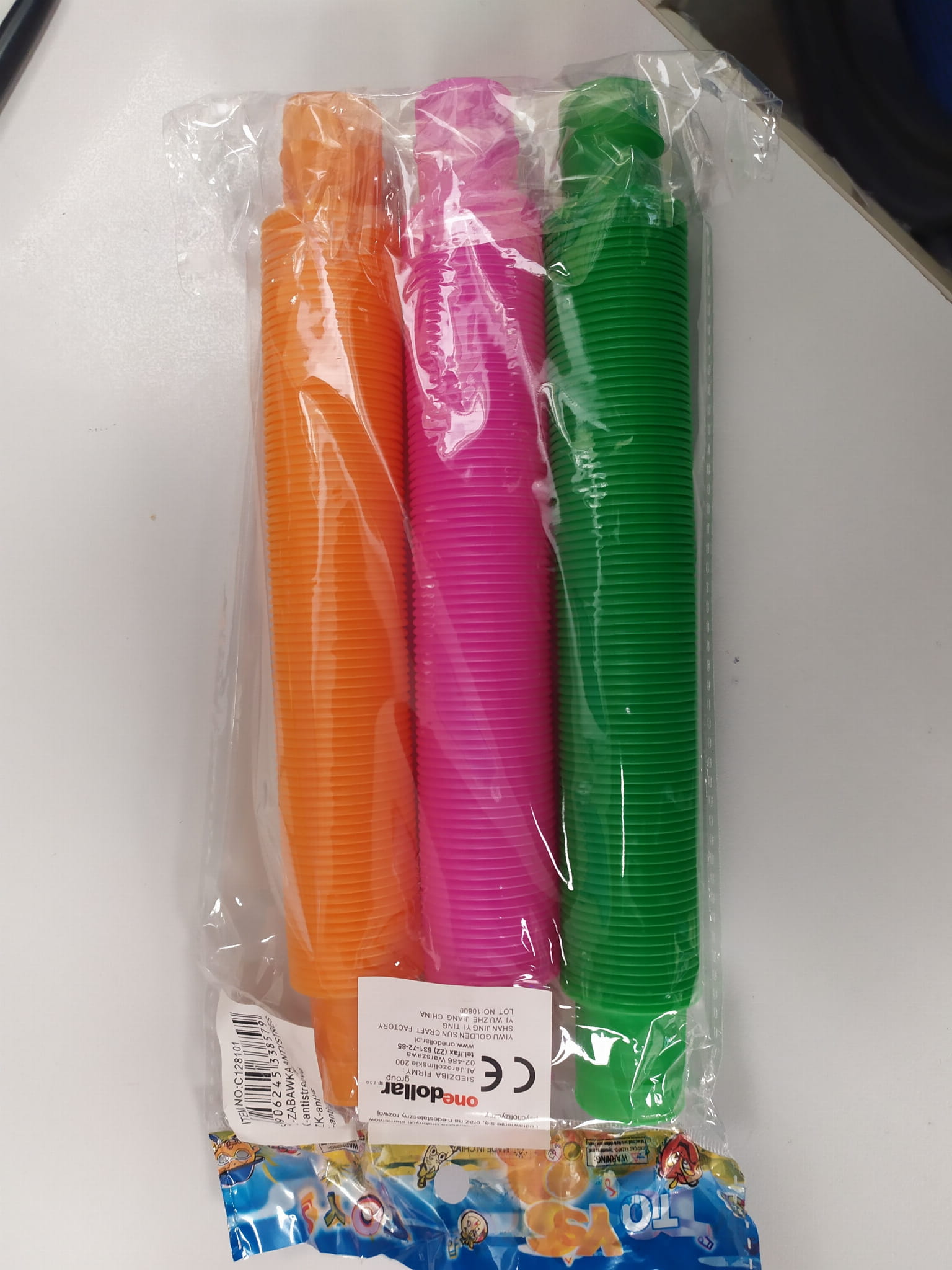 Zabawka antystresowa Pop Tubes 3sztuki Mix kolor