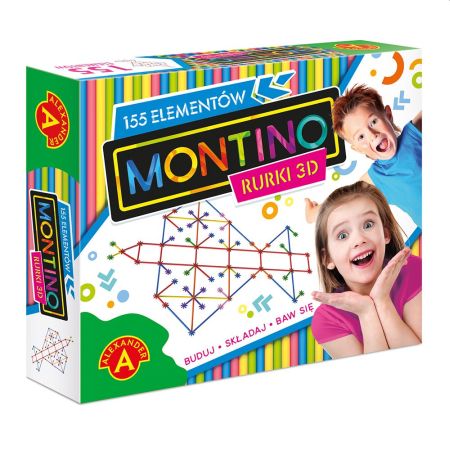 Alexander Zabawka konstrukcyjna Słomki 3D MONTINO 155 elementów
