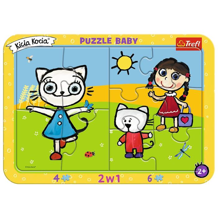 Puzzle Ramkowe 2w1 Kicia Kocia Trefl