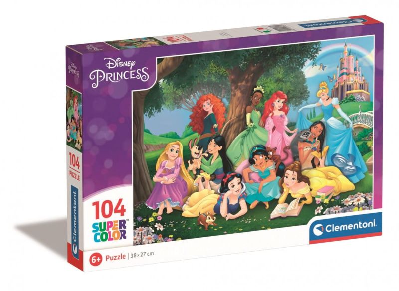 PUZZLE 104 EL SUPER KOLOR DISNEY PRINCESS