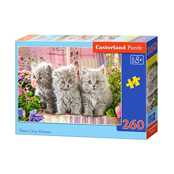 Puzzle 260 el. B-27491-1 Three Grey Kittens