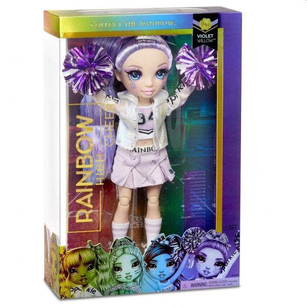 Rainbow High Lalka Violet Willow- cheerliderka