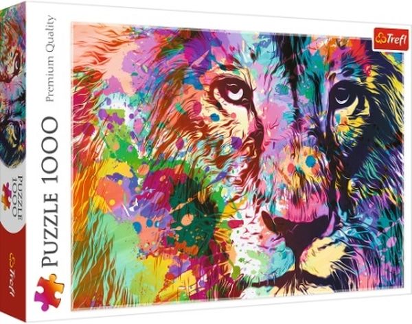 Puzzle 1000 el. KOLOROWY LEW Trefl